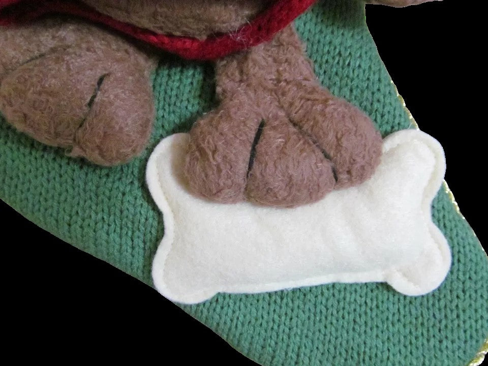 Knit 3D Cat or Dog Stocking