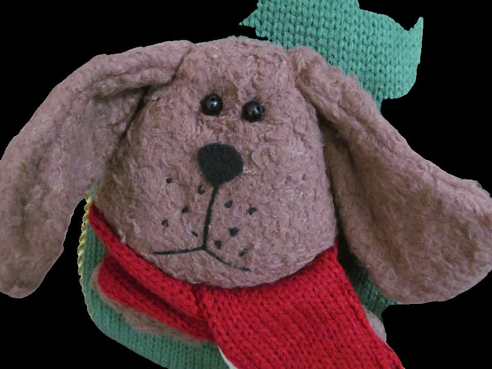 Knit 3D Cat or Dog Stocking