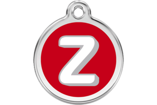 Alphabet Red Pet ID Tag