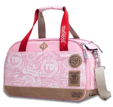 Touchdog Airline Approved Pink Around-The-Globe Passport Designer Pet Carrier
