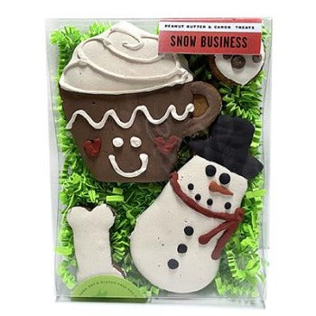 Bubba Rose Biscuit Company Snow Business Dog Treat Box
