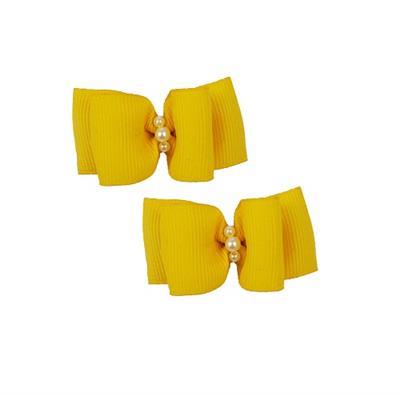Barker's Bowtique Yellow Dog Hair Bows