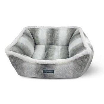 Nandog Black & White Cloud Reversible Chinchilla Pet Bed
