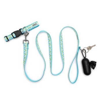 The Worthy Dog Blue Mermaid Dog Collar & Leash Collection