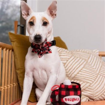 Huxley & Kent Buffalo & Snow Pinwheel Dog Collar Bow