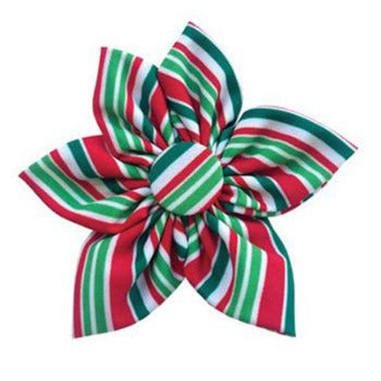 Huxley & Kent Candy Cane Pinwheel Dog Collar Bow