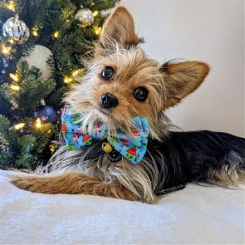 Huxley & Kent Christmas Trees Dog Bow Tie