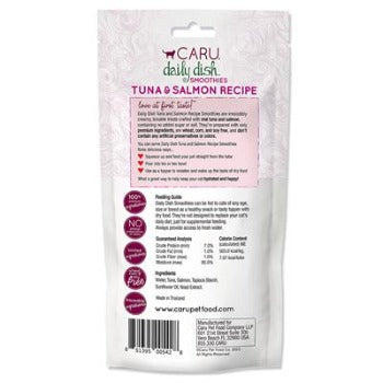 Caru Pet Food Company Dialy Dish Tuna & Salmon Smoothies Lickable Treats for Cats
