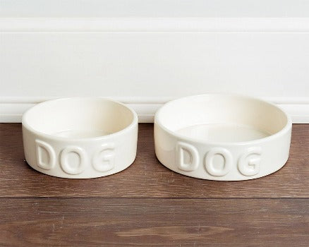 Park Life Designs White Classic Dog Bowl