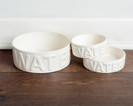 Park Life Designs White Classic Pet Water Bowl