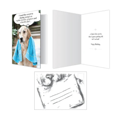 Secret to Staying Young Birthday Card