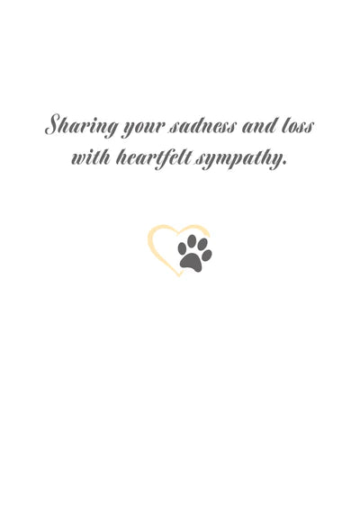 When Your Arms Can No Longer Hold....Pet Sympathy Card