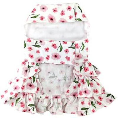 Doggie Design Spring Wildflower Dog Dress with Matching Leash