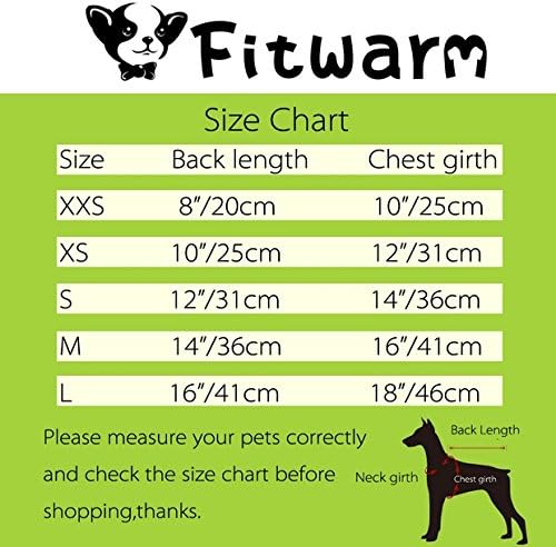 Fitward_Blue_Elegant_Floral_Dog_Dress_Size_Chart