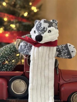 HuggleHounds Nordic Long & Lovelie Festive Frankie Fox Dog Toy