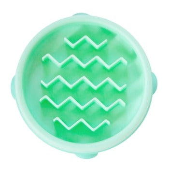 Outward Hound Fun Feeder Mint Wave Slo-Feeder Bowl