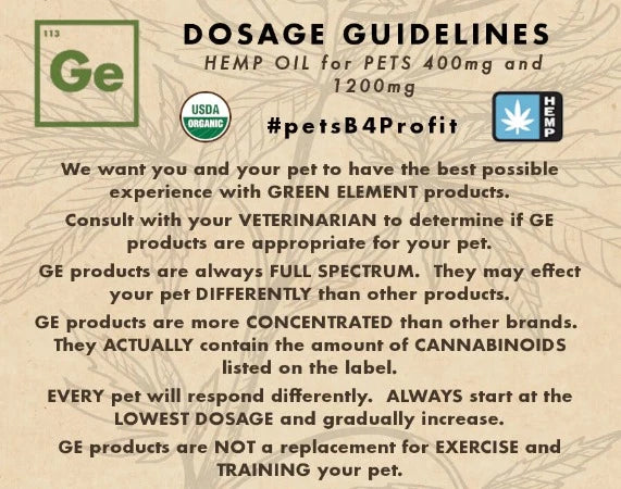 Green Element Hemp Oil Dosing Guidelines