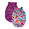 Hip Doggie Flex-Fit Reversible Puffer Vest - Purple/Floral