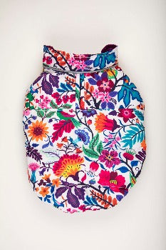 Hip Doggie Flex-Fit Reversible Puffer Vest - Purple/Floral