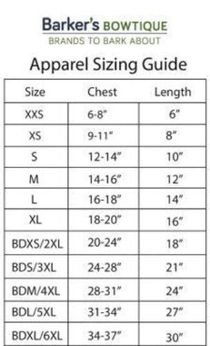 Hip Doggie Pink Stripe Cherry Hoodie Size Chart