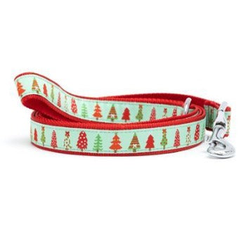 The Worthy Dog Green Holiday Trees Dog Leash