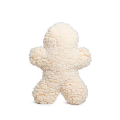 Cream-colored teddy bear plush toy on a white background