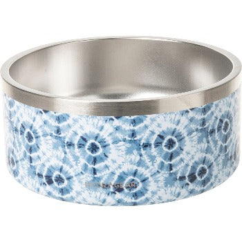 HYDRA GEAR TieDye Blue Double Wall Dog Bowl - 64 oz.