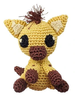 Pet Flys Knit Knacks Howie the Hyena Dog Toy