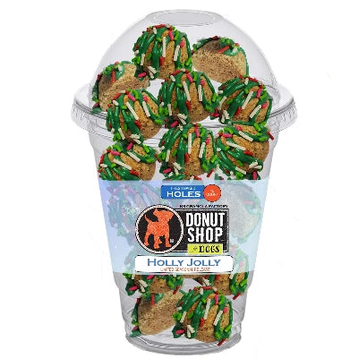 K9 Granola Holly Jolly Donut Holes Dog Treats
