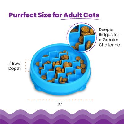 Kitty Slow Feeder Cat Bowl - X-Small