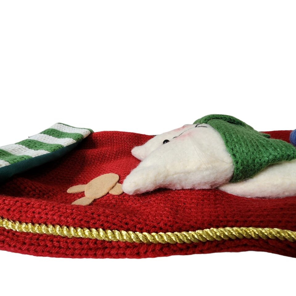 Knit 3D Cat or Dog Stocking