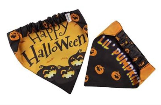 Hip Doggie Lil Pumpkin Reversible Dog Bandana