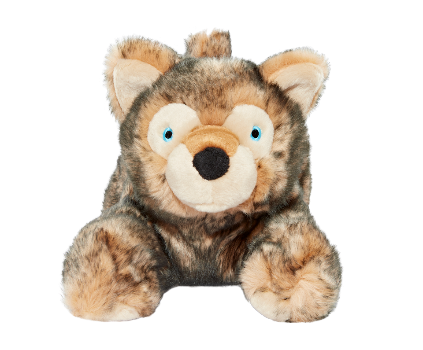 Fluff & Tuff Lobo Wolf Pup Plush Dog Toy