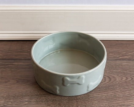 Park Life Designs Manor Grey Pet Bowl