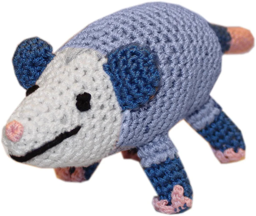 Knit Knacks Organic Cotton Crocheted Pookie Possum Dog Toy