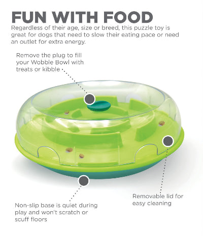 Wobble Bowl Interactive Treat Puzzle Dog Toy