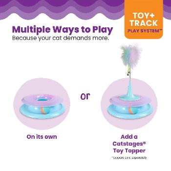 Race N' Chase Interactive Cat Ball Track Toy with Catnip Diffuser