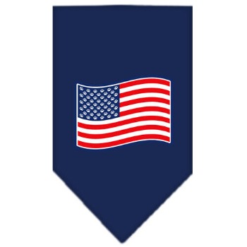Navy Paws & Stripes Dog Bandana