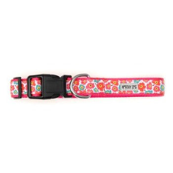 The Worthy Dog Pink Fleurs Dog Collar