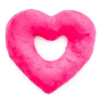 The Worthy Dog Pink Puppy Love Heart Dog Toy