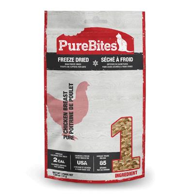 Pure Bites Freeze Dried Single Ingredient Cat Treats Chicken Breast Flavor