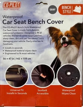 Precious Tails Co-Pilot Waterproof Car Seat Bench Cover