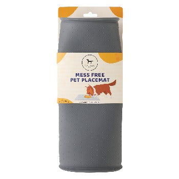 Park Life Designs Grey Silicone Mess Free Pet Placemat