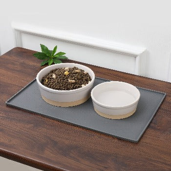 Park Life Designs Grey Silicone Mess Free Pet Placemat