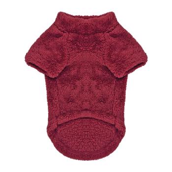Doggie Design Burgundy Soft Plush Pullover Top