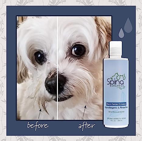 Spina Organics Dog Daily Facial Cleanse