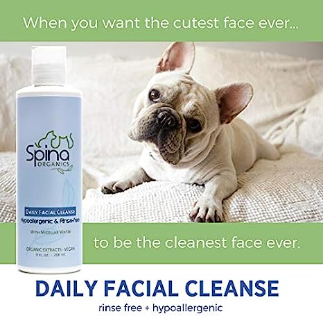 Spina Organics Dog Daily Facial Cleanse