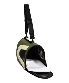 Pet Life Green And Khaki Airline Approved 'Sporty' Pet Dog Carrier
