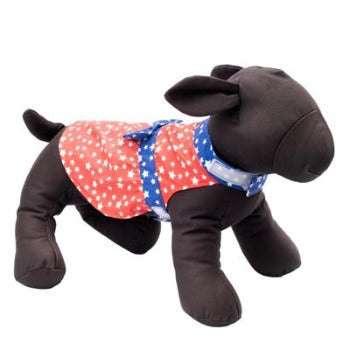 The Worthy Dog Red & Blue Stars Dog Dress