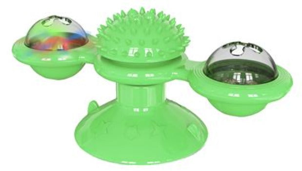 Green Pet Life® 'Sticky-Swipe' Interactive Suction Cup Kitty Cat Toy